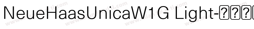 NeueHaasUnicaW1G Light字体转换